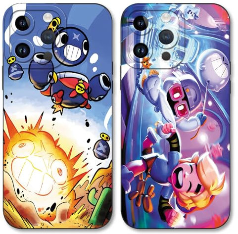 Yimctoie 2 stück Handyhülle für iPhone 12 6.1, Niedlich Hülle Cartoon Anime Spiel Aesthetic Muster Silikon Schutzhülle Tasche Schön Kameraschutz Case für Game Fans, Cartoon