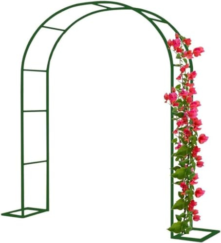 MNBVH Metallgartenbogen Hochleistungsgarten -Arbor -Stahl Rahmen Große, wetterfeste Kletterpflanzen Innenstützbögen für Rosen, Kletterer