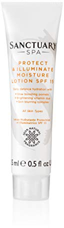 Sanctuary Spa Face Cream SPF 15, Illuminating Moisturiser Lotion, 15ml