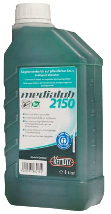 1 Liter Bio Kettenöl KETTLITZ-Medialub 2150 Blauer Engel Sägekettenhaftöl biologisch abbaubar