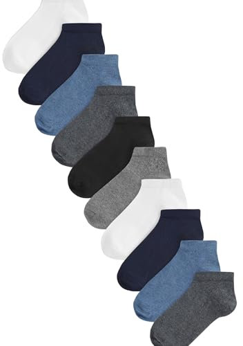 NEXT Jungen Sneakersocken im 10er-Pack Mehrfach 31-36