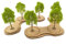 War World Gaming MDF Tree Bases Medium – Pack of 2 - Tabletop Wargame Diorama Terrain Scenery Landscape Wargaming Model Modelling Battlefield Objective Miniature