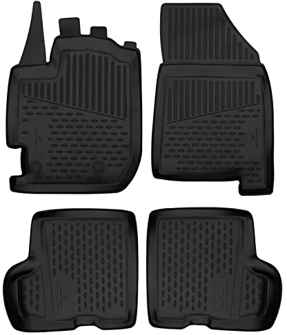 WALSER XTR Gummi Fussmatten Auto für Dacia Duster 2. Generation (HM) 2017-2018, 100% passgenaue Auto Fußmatten, robuste Universal Fußmatte Auto, Gummimatten Auto, Auto Fussmatten Gummi