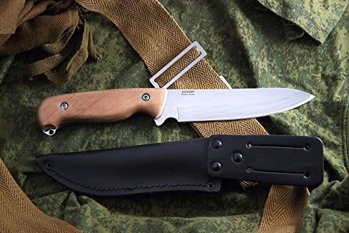 Kizlyar Original Messer — Sych Poiliert — Camping Taschenmesser aus japanischem AUS8 Stahl