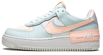 Nike Air Force 1 Shadow CU8591-104, Womens Sneakers, White, 42,5 EU