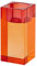 Gift Company Teelichthalter Sari M, Windlicht, Dekolicht, Kristallglas, Orange, Rosa, 10.3 cm, 1096904014