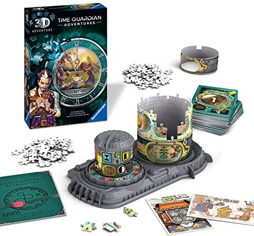 Ravensburger 3D Adventure 11540 TIME Guardian Adventures - Eine Welt ohne Schokolade - Escape Room Spiel, für 1 bis 4 Spieler - Kooperatives 3D Puzzle Abenteuer - einmaliges Event-Spiel ab 12 Jahren