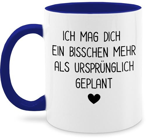 Tasse Tassen 325ml - Valentinstag Partner Freund & - Ich mag dich ein bisschen mehr als ursprünglich geplant - Männer Valentinstag-Geschenk Freundin Vermiss Dich Geschenk Denk an Dich Paare - 325 ml