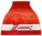 LegendZ - Sport Handtuch mit 2 Taschen, Reißverschluss & Fixierung - OekoTex100 Zertifiziert aus Reiner ägyptischer Baumwolle - Extra antibakteriell Dank patentierter Nanobeschichtung (140x50cm rot)