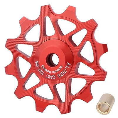 Poulie de dérailleur arrière, roue jockey en céramique 12T à dents étroites et larges pour vélo de route, VTT, BMX