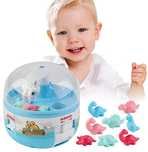 GIMOCOOL Mini Klauen Maschine Spielzeug Dinosaurier Grabber, Mini Klauenmaschine Für Kinder Mit Mini Dinosaurierfiguren, Dinosaurier Greifautomat Greifer Spielautomat Preis, Geburtstagsgeschenk