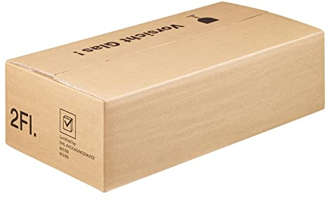 25 x Flaschenversandkarton Flaschenkarton für 2 Flaschen 400x200x110 mm PTZ geprüft