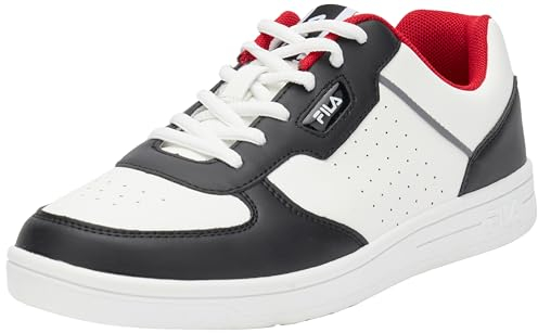 FILA C. Court CB Teens Sneaker, White-Black, 38 EU