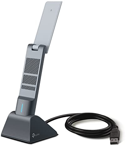 TP-Link AX1800 WiFi 6 USB Adapter for Desktop PC (Archer TX21UH) Wireless Network Adapter with 2.4GHz, 5GHz, MU-MIMO, OFDMA, High Gain Dual Band 5dBi Antenna, WPA3, Supports Windows 11/10