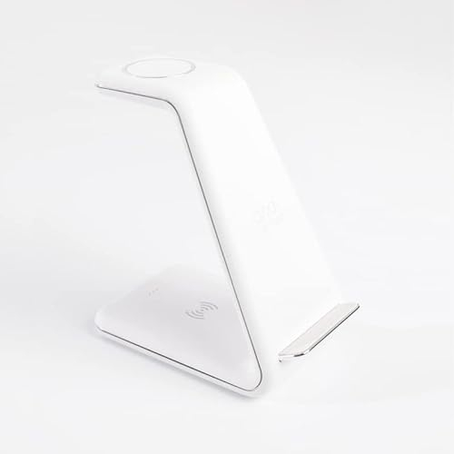 andi be free Wireless Charger | 3-in-1 kabellose Ladestation | Induktive Ladestation für mehrere Geräte | bis zu 23 Watt, weiß