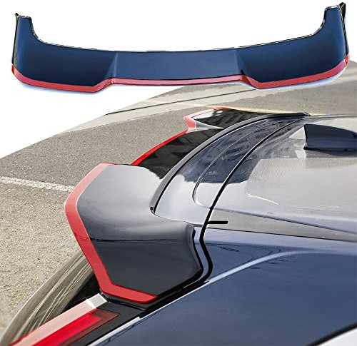 Schwarz roter Heckspoiler passend für Honda CRV CR-V 2023 2024 Dachlippe ABS Kunststoff