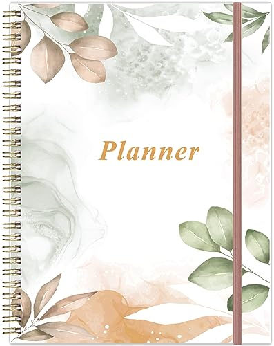 Undatierter Planer Pro – 21,6 x 27,9 cm Wochen- und Monatsplaner zum Erreichen von Zielen und Steigerung der Produktivität, 12 Monate undatierter Agenda-Tagesplaner, jederzeit starten, Rosenblatt