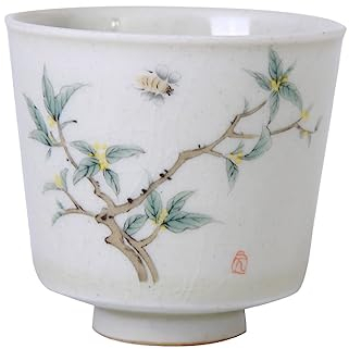 Moontea Antica Tazza da Tè Celadon - Tazza da Tè Artiginale Cinese in Porcellana decorata a mano - 75 ml