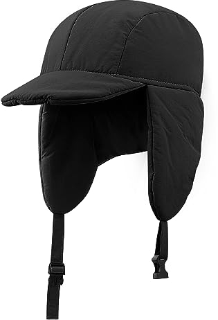 Clakllie Herren Damen Winter Fliegermütze Pilotenmütze Warme Trappermütze Bomber Hut Unisex Wintermütze mit Ohrenklappen Russen Mütze Snowboarden Skaten Radfahren Schneedichte Winddichte Skifahren