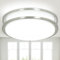Depuley LED Deckenleuchte Modern,Silber Deckenlampe Wohnzimmer, Deckenleuchte Dimmbar 32W, 3000K-6000K, 2400LM, Deckenlampe Rund für Bad Flur Schlafzimmer Wohnzimmer Balkon Keller - Ø 34 CM