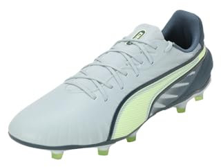 PUMA Unisex King Match FG/AG Soccer Shoe, Frosted Dew-Fizzy Apple-Gray Skies, 8 UK