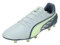 PUMA Unisex King Match FG/AG Soccer Shoe, Frosted Dew-Fizzy Apple-Gray Skies, 8 UK