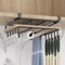 Under Shelf Storage - Hanging Stainless Steel Chopping Board Rack Holder, Cupboard Storage Organiser for Kitchen Cabinet, Pantry, Closet - Black, C