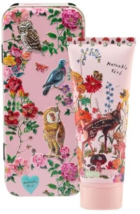 Vintage & Co Beauty Hand Cream 100 ml, Scented Hand Moisturiser, Shea Butter, Reusable Collectible Tin, Travel Size, Cruelty and Vegan Friendly, Beauty Gift For Her, Nathalie Lete
