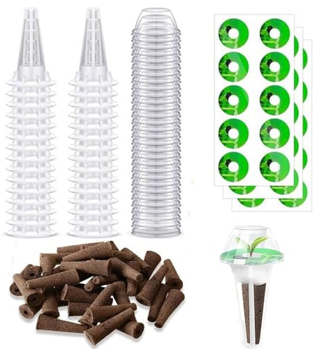 Armastuse Di Coltivazione Idroponica Vasi,Spugne Per Coltivazione Idroponica,30 Pezzi Kit Di Baccelli Per Semi Per La Crescita Delle Radici Per Interni Giardino Sistema Di Coltivazione Idroponica