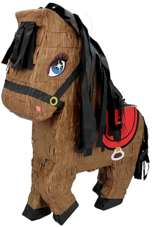 Boland 30988 - Pinata Pferd, 45 x 33 x 8 cm, Pony, Hängedeko, Dekoration für Geburtstag, Mottoparty und Karneval