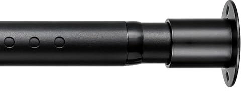 Starbover Kleiderstange Schrank, Garderobenstange Schwarz Ausziehbare Kleiderstange 43-104cm für Schrank und Kleiderschrank