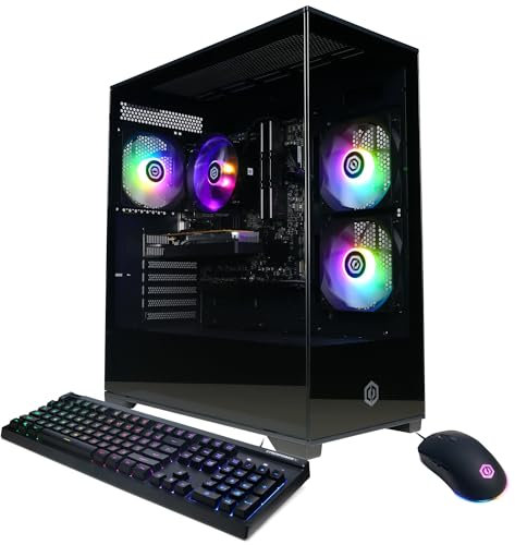 CyberPowerPC Gamer Master Gaming PC, AMD Ryzen 5 5500 3.6GHz, Radeon RX 6400 4GB, 16GB DDR4, 500GB PCIe Gen4 SSD, WiFi Ready & Windows 11 Home (GMA3100A)