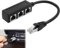 DONOONIS Repartiteur RJ45, 1 Port Mâle vers 3 Femelles, Compatible Cat5, Cat5e, Cat6, Protéction Anti-Interférence Électromagnétique