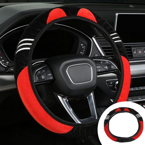 Warme Lenkrad Abdeckung, Anti Rutsch & Geruch frei Steering Lenkradschoner, Winter Lenkradbezug für Auto Zubehör