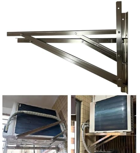 Rygcrud Wall Mounting AC Brackets, Split Air Conditioner Support Stand - 304 Stainless Steel - Load-bearing Up to 500kg(83x60cm/2.8mm)
