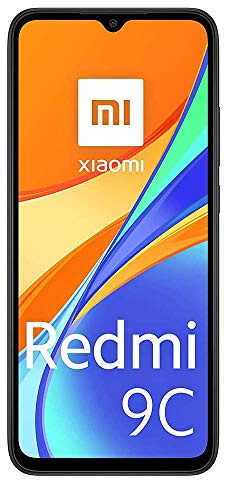 Xiaomi Redmi 9C NFC - Smartphone 2 Go 32 Go 13MP AI Double caméra arrière 6,53 HD + Dot Drop Display 5000mAh (typ) avec AI Face Unlock, Noir [Version EEA], Accessoires Non Inclus (Reconditionné)