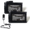 MXJFYY 2 baterías Recargables de polímero de Litio de 7,4 V, 4000 mAh, 29,6 WH con Cargador para Guantes, Calcetines, Gorros, pasamontañas, Plantillas, Ropa Interior térmica y Mitones.
