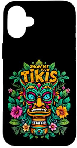 SHOW ME YOUR TIKIS Tiki-Maske Vibrant Hülle für iPhone 16 Plus