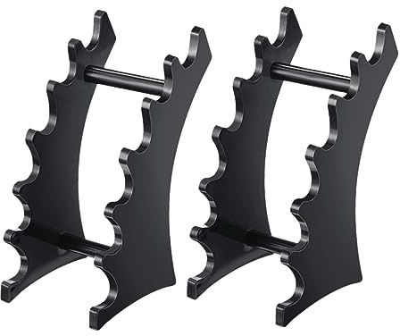 PACKOVE 2 Stück Acryl Bogenstiftehalter Schwarz für Schreibtisch