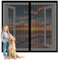 Insektenschutz Fliegengitter Fenster 134 x 140 cm Insektenschutz Mückennetz Fliegengitter Balkontür Ohne Bohren Kinderleichte Montage für Schiebefenster Dachfenster, Schwarz