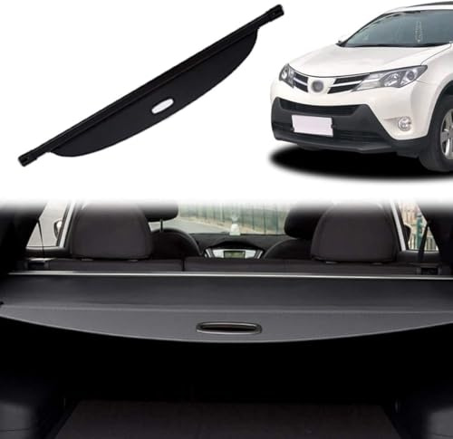 Frachtabdeckung für Toyota RAV4 2020 Einziehbare wasserdichte Hintere Kofferraumabdeckung, Ausziehbar Laderaumabdeckung Rollo