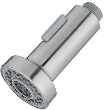 Heable Replacement Kitchen Tap Pull Out Spray Shower Head 2 Function Universal G 1/2-inch Brushed Nickel Finish