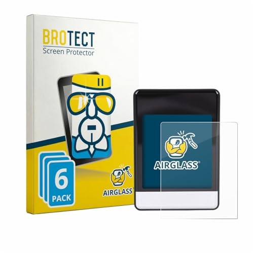 BROTECT 6 Stück Schutzglas für Asixxsix Bike Computer Schutzfolie Panzer Folie Glas[Extrem Kratzfest 9H, Anti-Fingerprint, Ultra-Transparent]