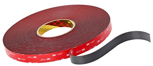 3M VHB Klebeband, 4611 F, 50 mm x 33 m, 1,1 mm, Grau, Schutzabdeckung: Folie (1-er Pack)