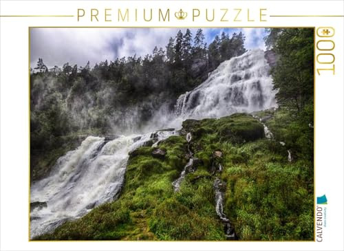 CALVENDO Puzzle Sehnsucht Norwegen - Svandalsfossen- Es ist EIN Land der beeindruckenden Wasserfälle | 1000 Teile Lege-Größe 64 x 48 cm Foto-Puzzle für glückliche Stunden
