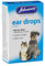 John-sons Ear Drops or Cleanser for Dogs/Cats Kills Ear Mites Drops Wax Softner (Ear Drops 15ml)