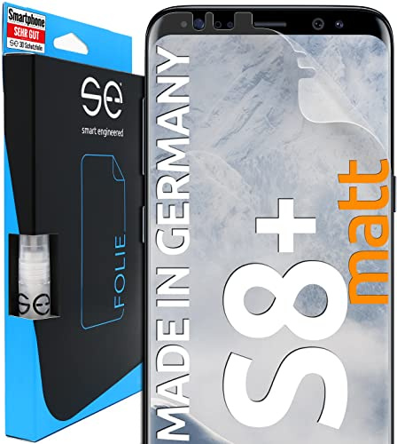 2x se® Film de Protection 3D Antireflet pour Samsung Galaxy S8 Plus, Auto-réparateur, Compatible Empreinte & FaceID, Installation Sans Bulles, Résistant aux Chocs et Rayures, Fabriqué en Allemagne