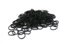 Bandes de Caoutchouc Noir 250 Pièces, Bandes de Tressage de Cheveux Souples Élastique pour les Cheveux des Enfants, Petites Dreadlocks, Coiffure de Mariage et Plus