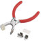 Kit di Pinze per Punzonatura Girevole, Stitch Punch Pliers, Leather Embossing Tool, 4 mm, per Cintura Sella Cinturino Orologio Scarpe Tessuto Carta