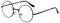 JoXiGo Reading Glasses Black for Women Men Retro Round Metal Frame Clear Lens Stylish with Glasses Case, +1.5